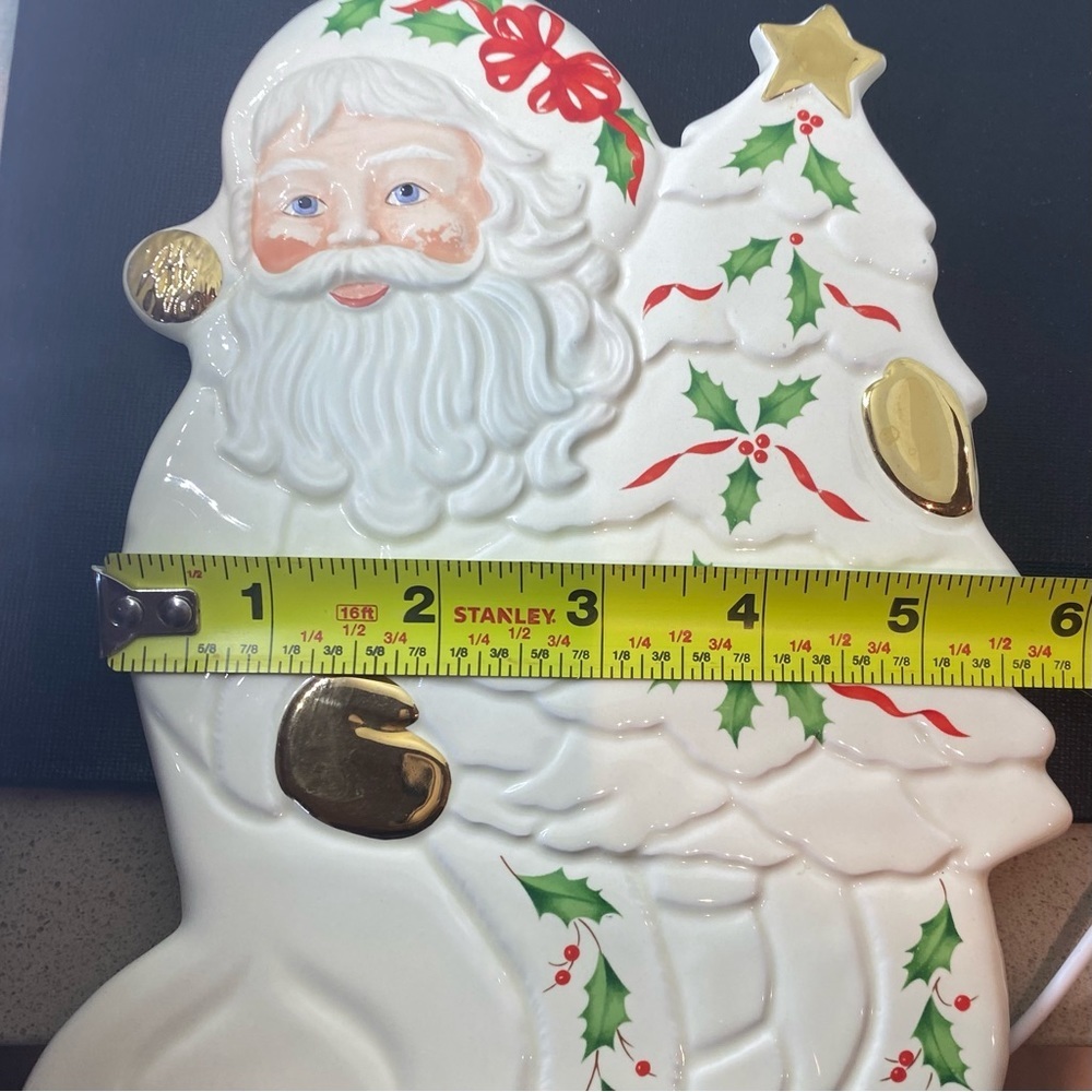 Lenox Holiday Santa Collection Trivet Wall Plate Christmas - Picture 6 of 6